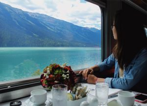 Some unplugged views of Moose Lake from the dining car.