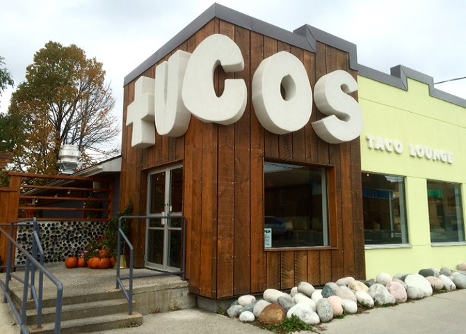 Tucos Tacos dans le quartier Donovan, Sudbury Ontario, tourisme Ontario