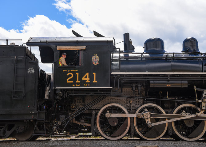 The steam engine train at the Kamloops Heritage Railway (©Tourism Kamloops)