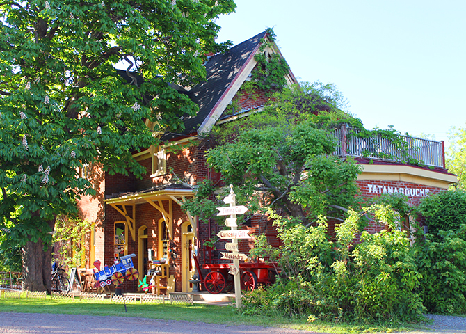 The Train Station Inn in Tatamagouche is a charming spot to stop for tea and cake 