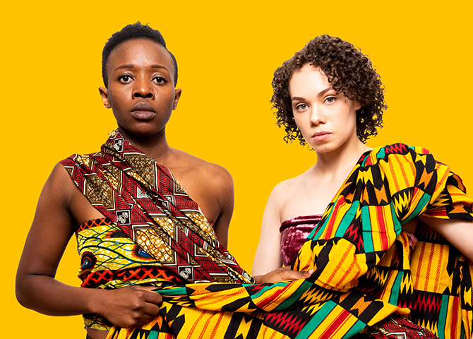  Des membres de la distribution de la pièce “The African Mean Girls Play” de l’Obsidian Theatre Company.