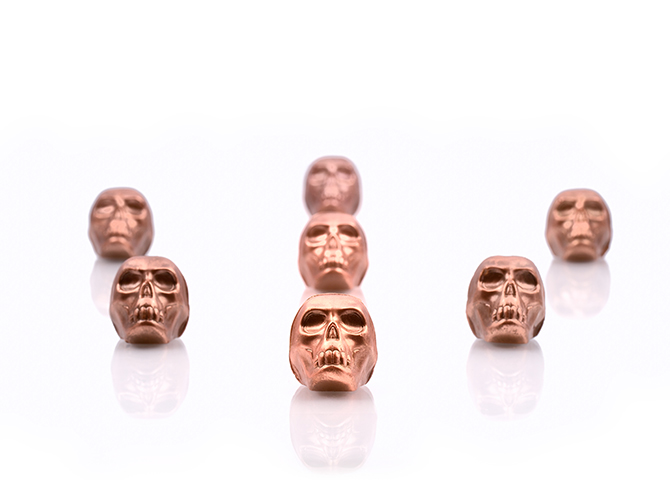 Toronto chocolatier Laura Slack is renowned for her handpainted chocolate skulls. Photo: Laura Slack/Maisonette